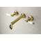 Kingston Brass Roman Tub Faucet, Polished Brass, Wall Mount KS4022PL - alternate 2